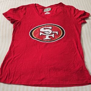 Women's Nick Bosa San Francisco 49ers V-Neck T-Shirt Size:Small